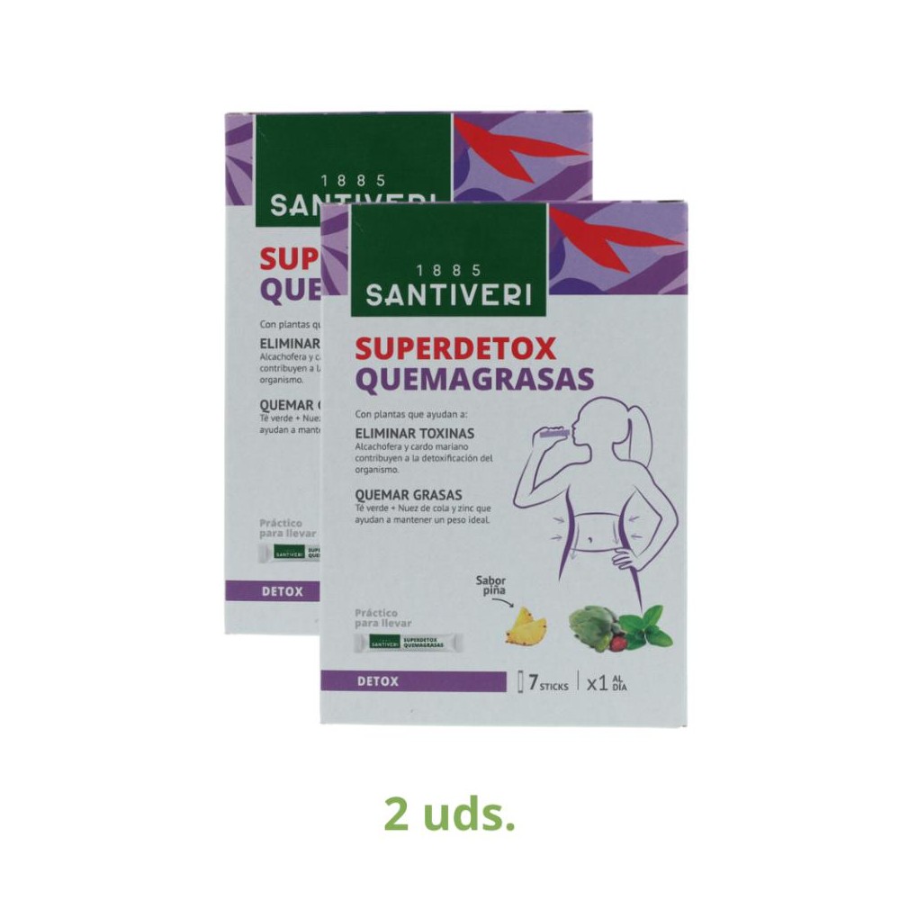 Santiveri Pack 2 Cajas Superdetox 7 Sticks 