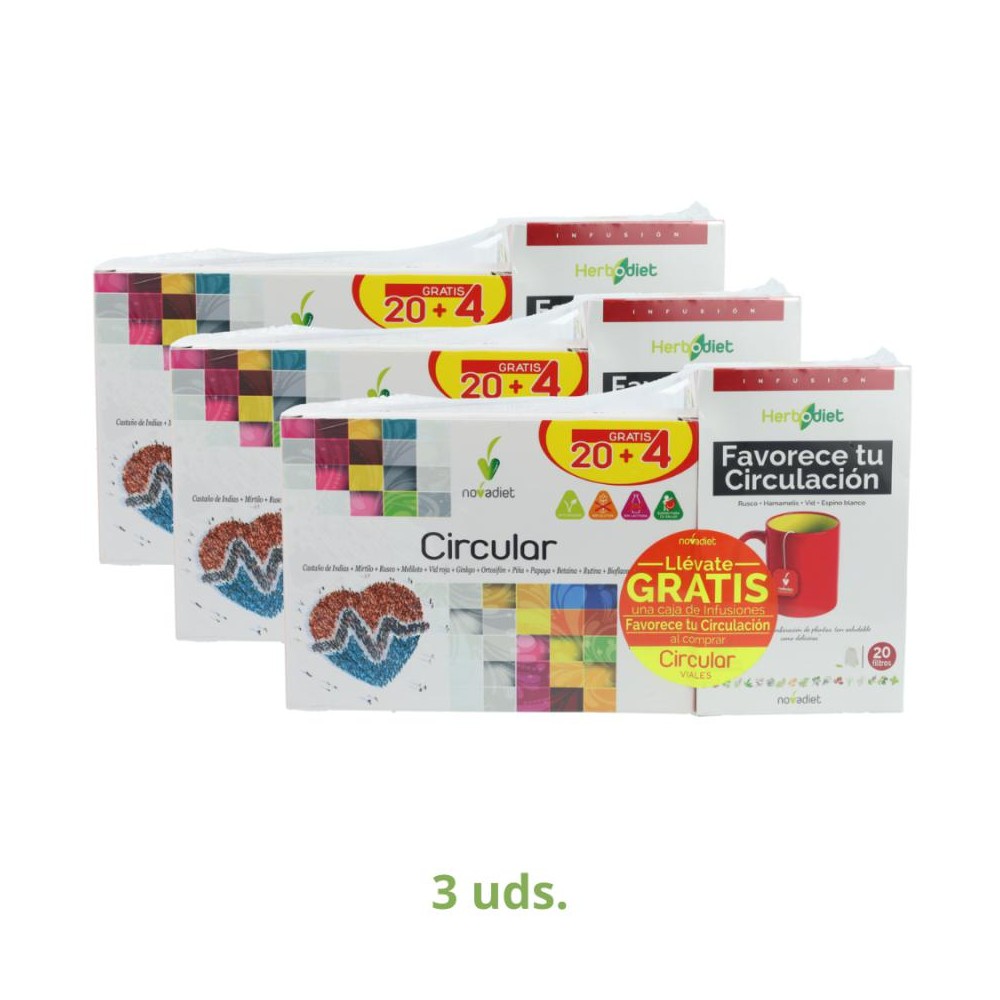 Novadiet Pack 3 Cajas Circular  Infusion