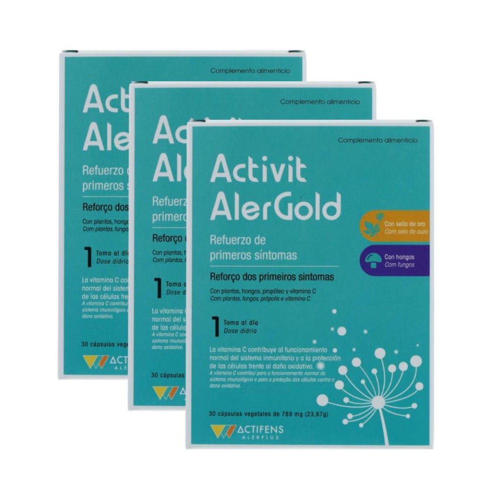 Herbora Pack 3 Cajas Activit Alergold 30 cap