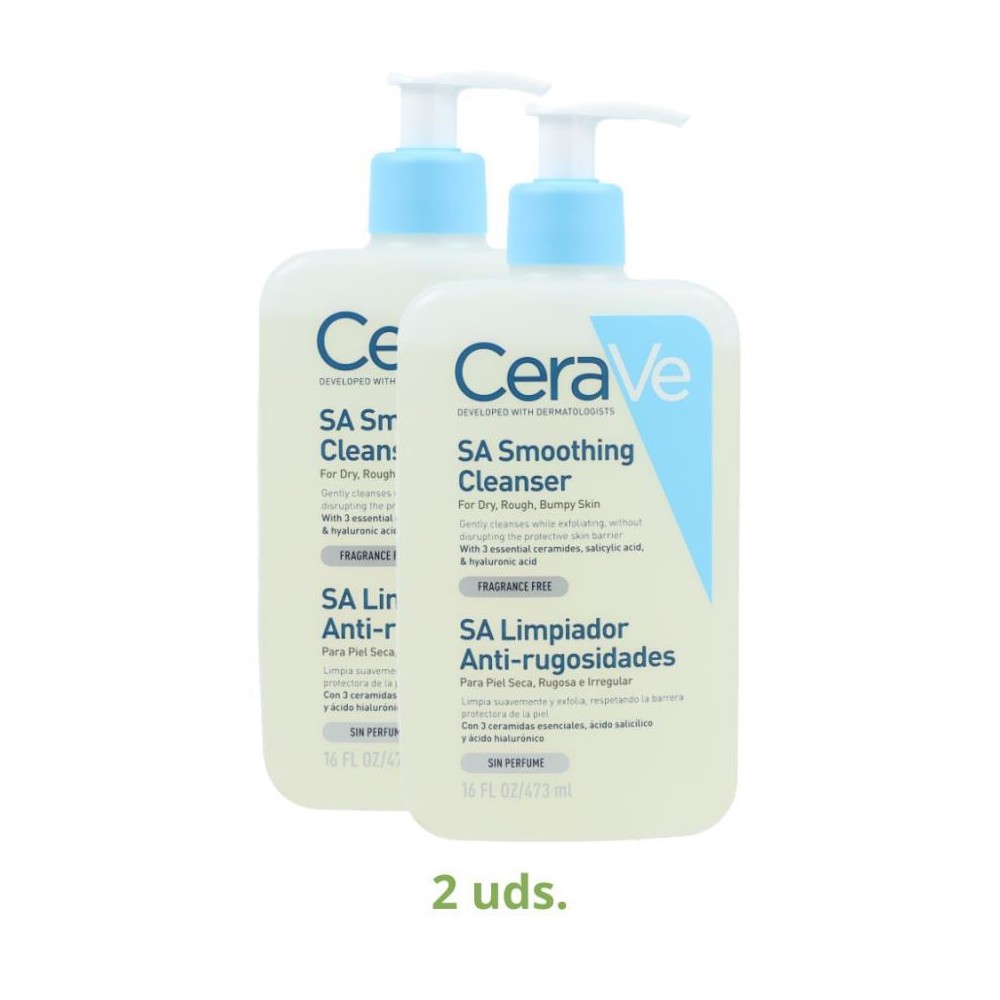 Cerave Pack 2 Botes LImpiador Antirugosidade 473 m