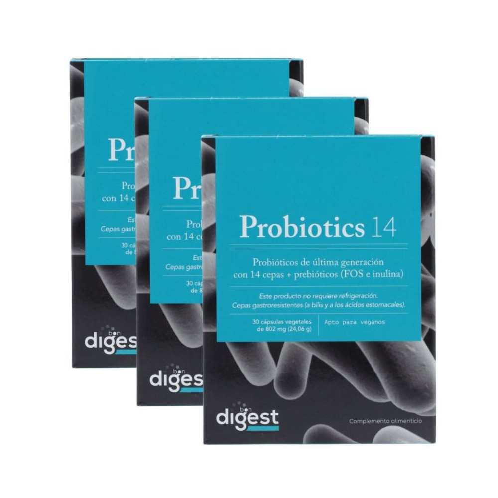 Herbora Pack 3 Cajas Probiotic 14  24 cap 