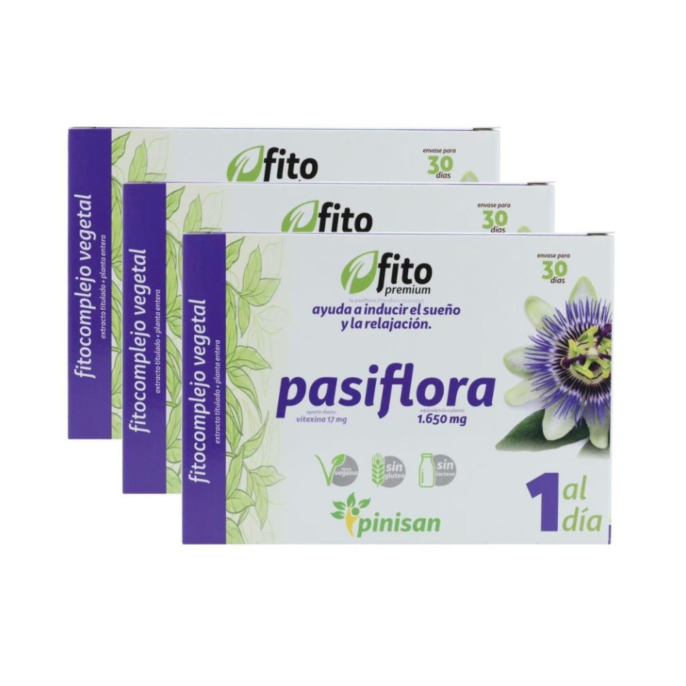 Pinisan Pack 3 Cajas Pasiflora 30 cap 