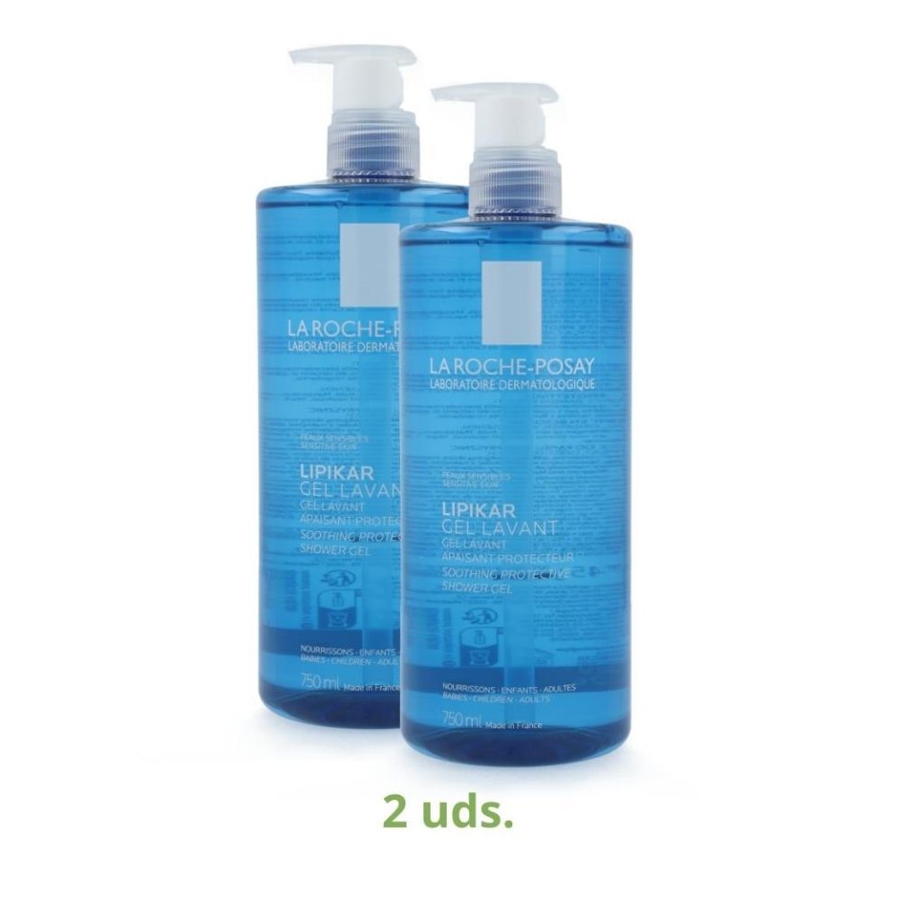 Roche Pack 2 botes Lipikar Gel Lavante 750 ml 