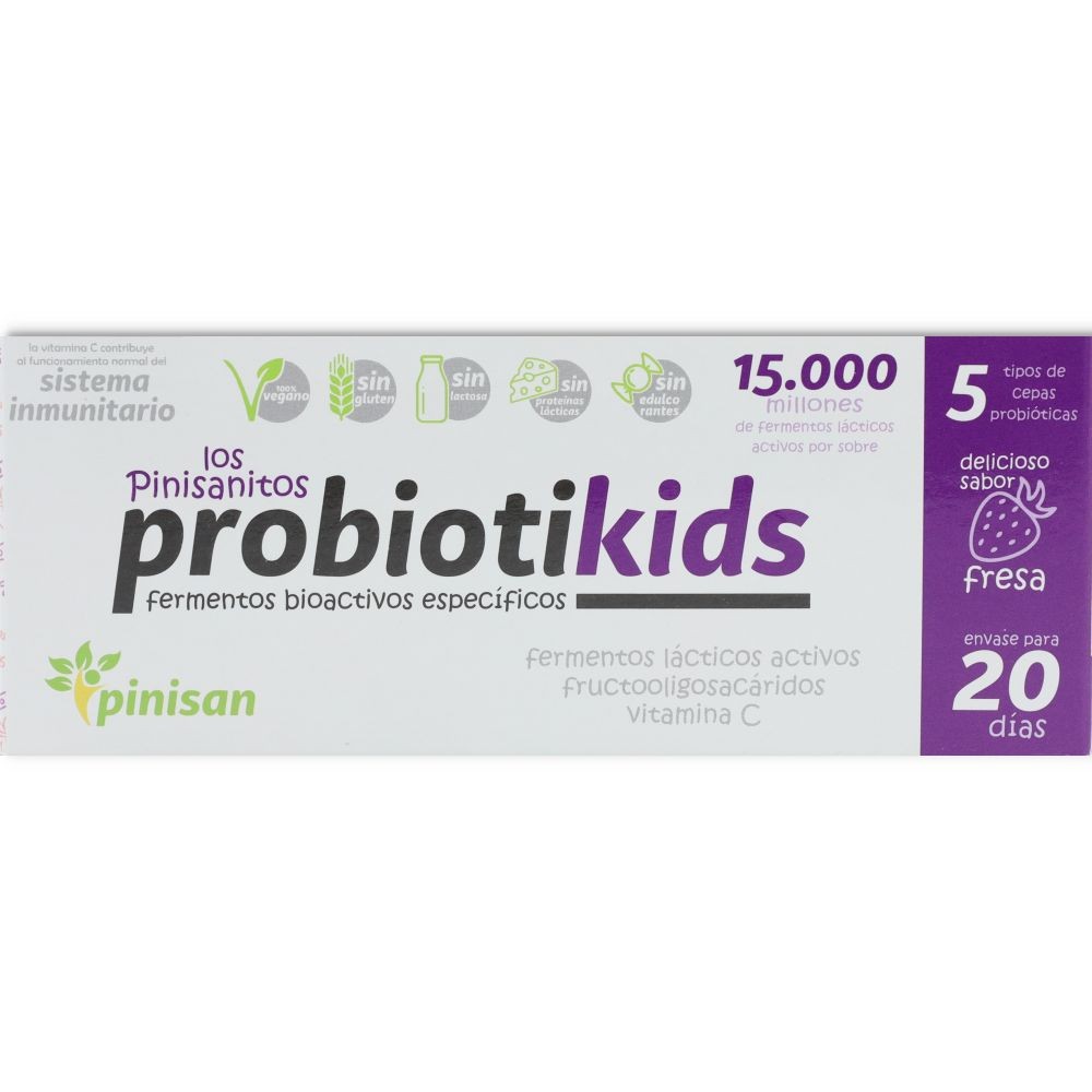 Pinisan Probiotikids Sabor Fresa 20 sobres