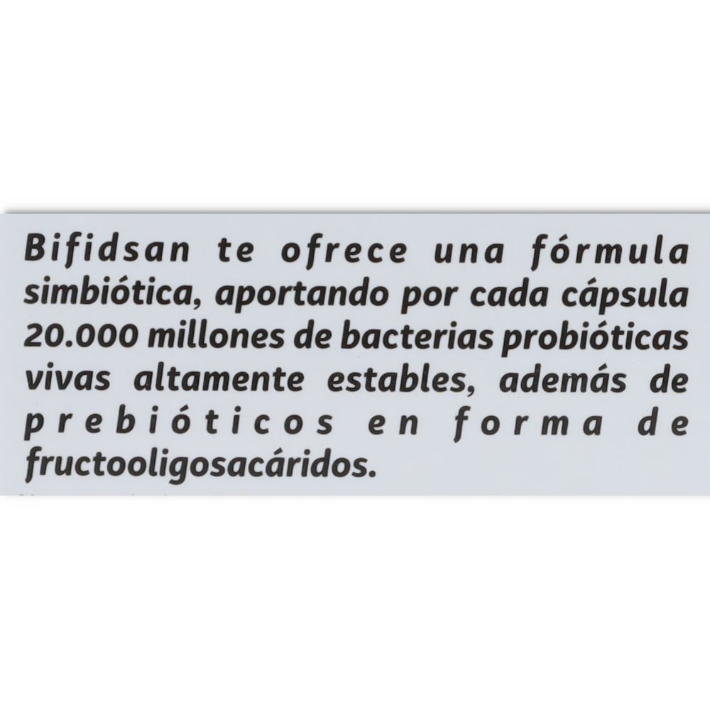 Bifidsan 20.000 millones de UFC 20 cápsulas Pinisan