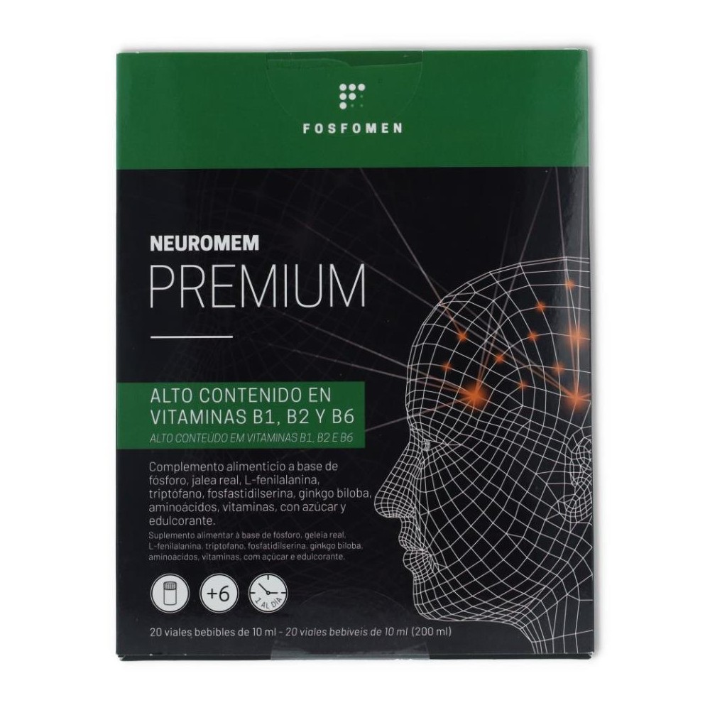 Herbora Pack 2 Cajas Neuromem Premium 20 viales 1 