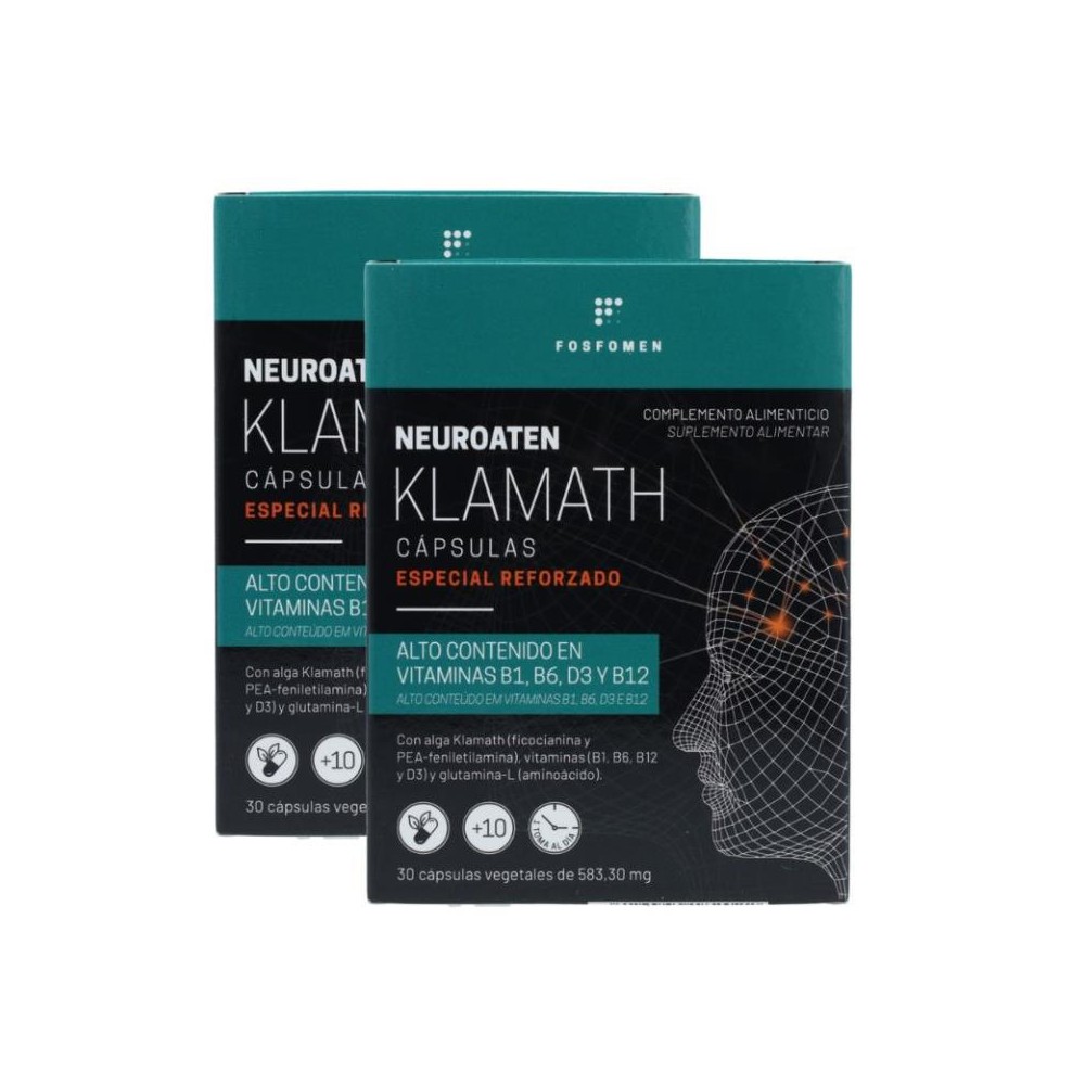 Herbora Pack 2 Cajas Neuroaten Klamath 30 cápsulas