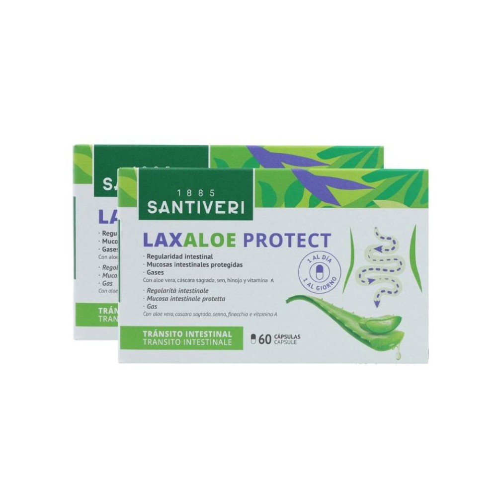 Santiveri Pack 2 Cajas Laxaloe Protect 60 cápsulas