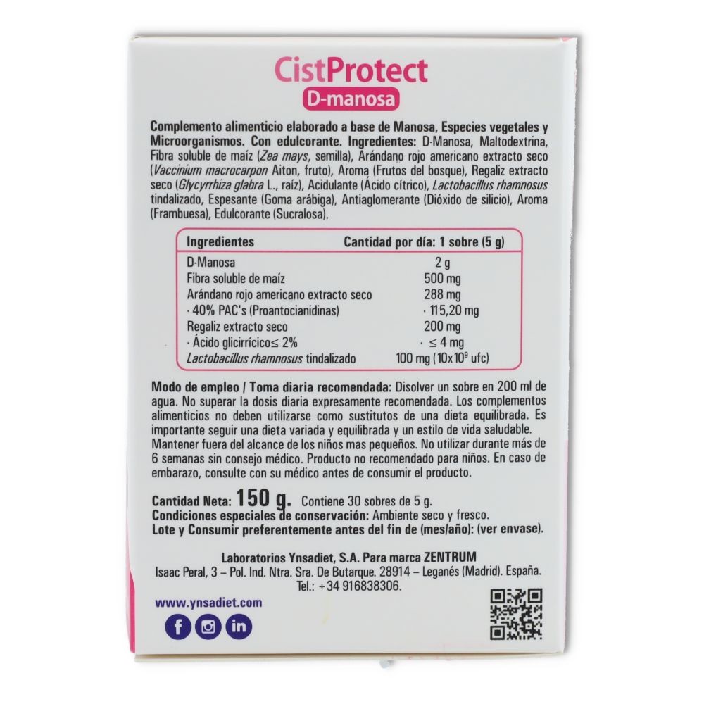 Ynsadiet Cistprotect D-Manosa 30 sobres