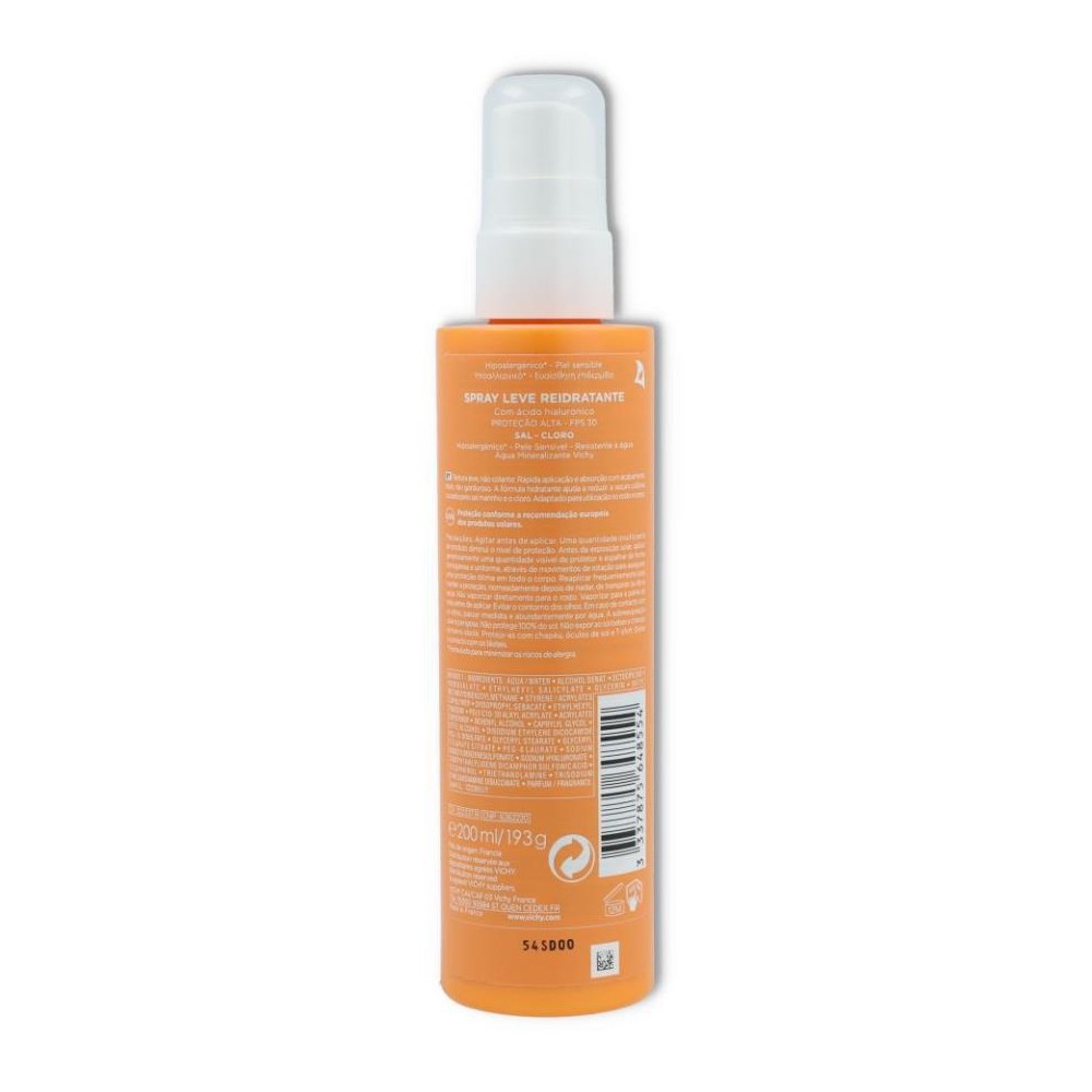 Spray rehidratante ligero spf30 200 ml Vichy