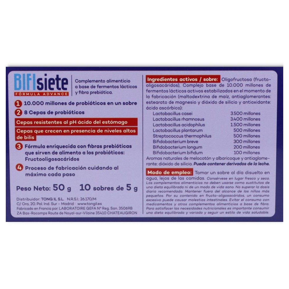 Tongil Bifisiete 10 sobres 