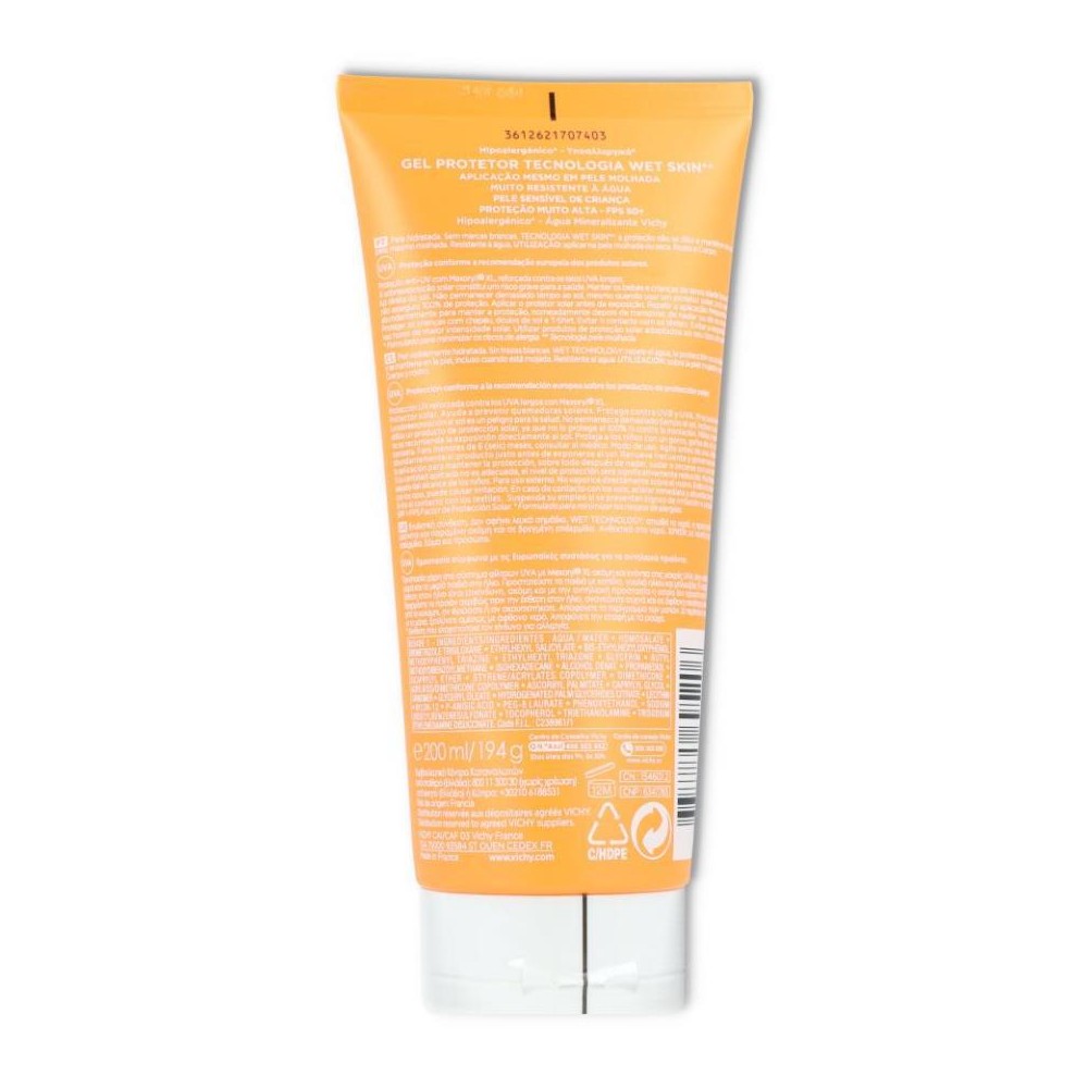 Capital Soleil Gel Wet Niños SPF 50 200 ml Vichy