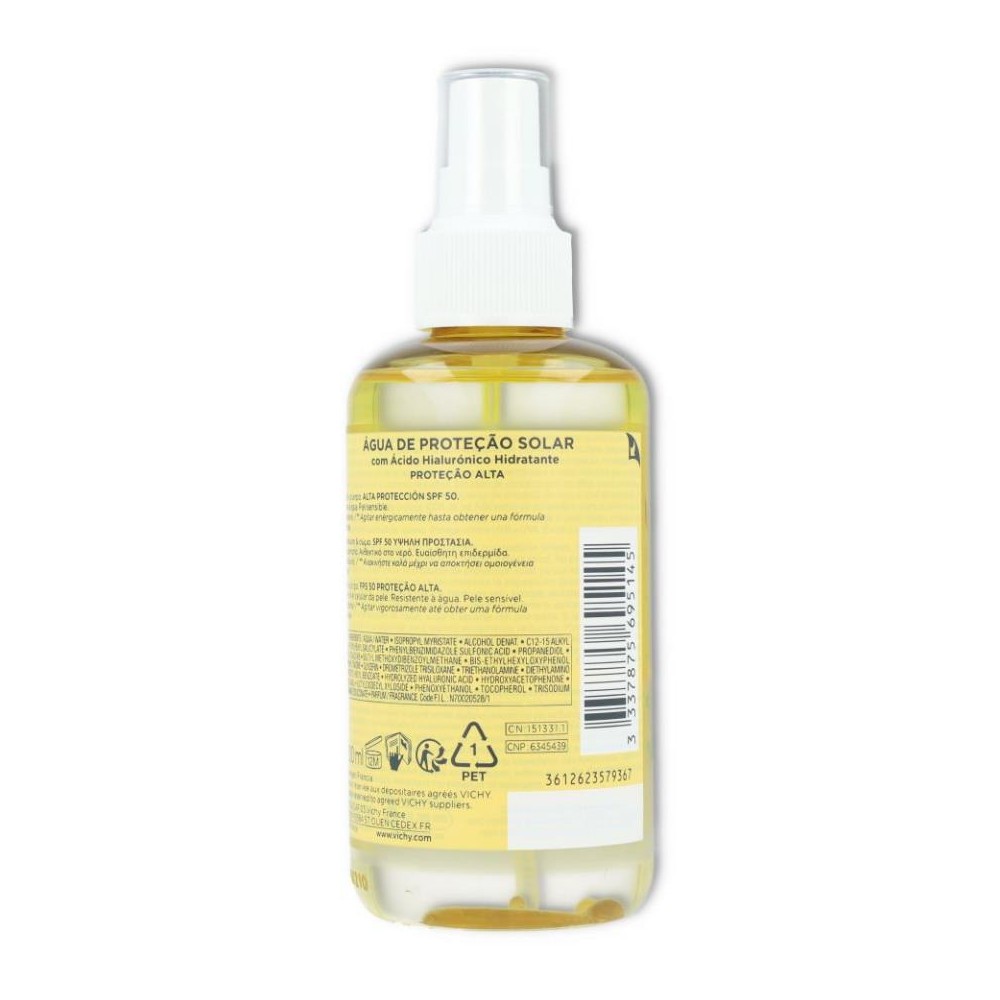 Agua de proteccion hidratacion spf 50 200 ml Vichy