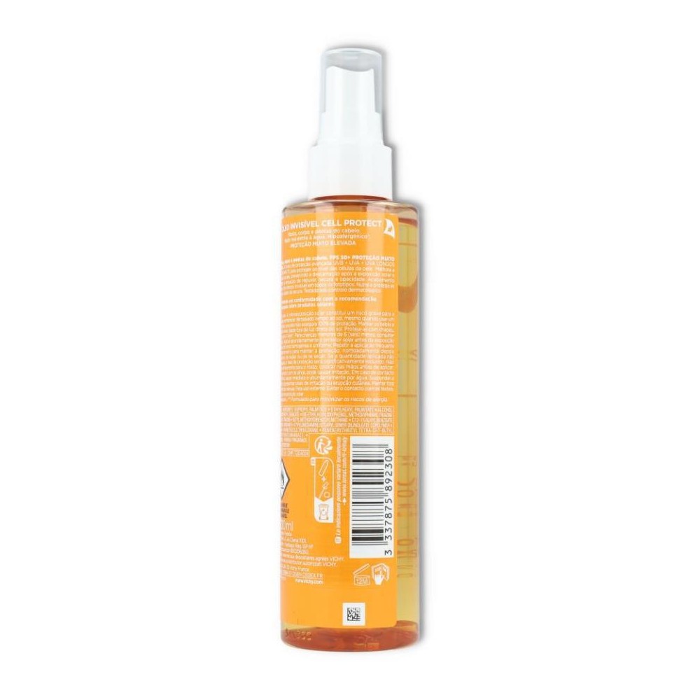 Aceite Invisible SPF 50 200 ml Vichy