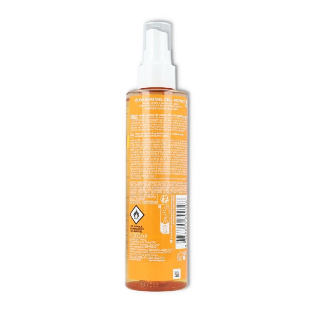Aceite Invisible SPF 50 200 ml Vichy