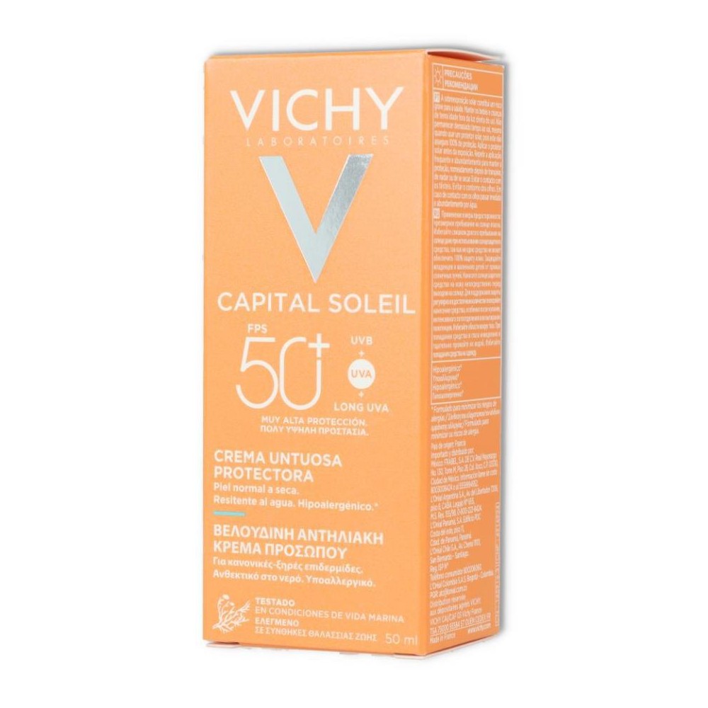 Protector facial piel seca 50 ml Vichy spf 50
