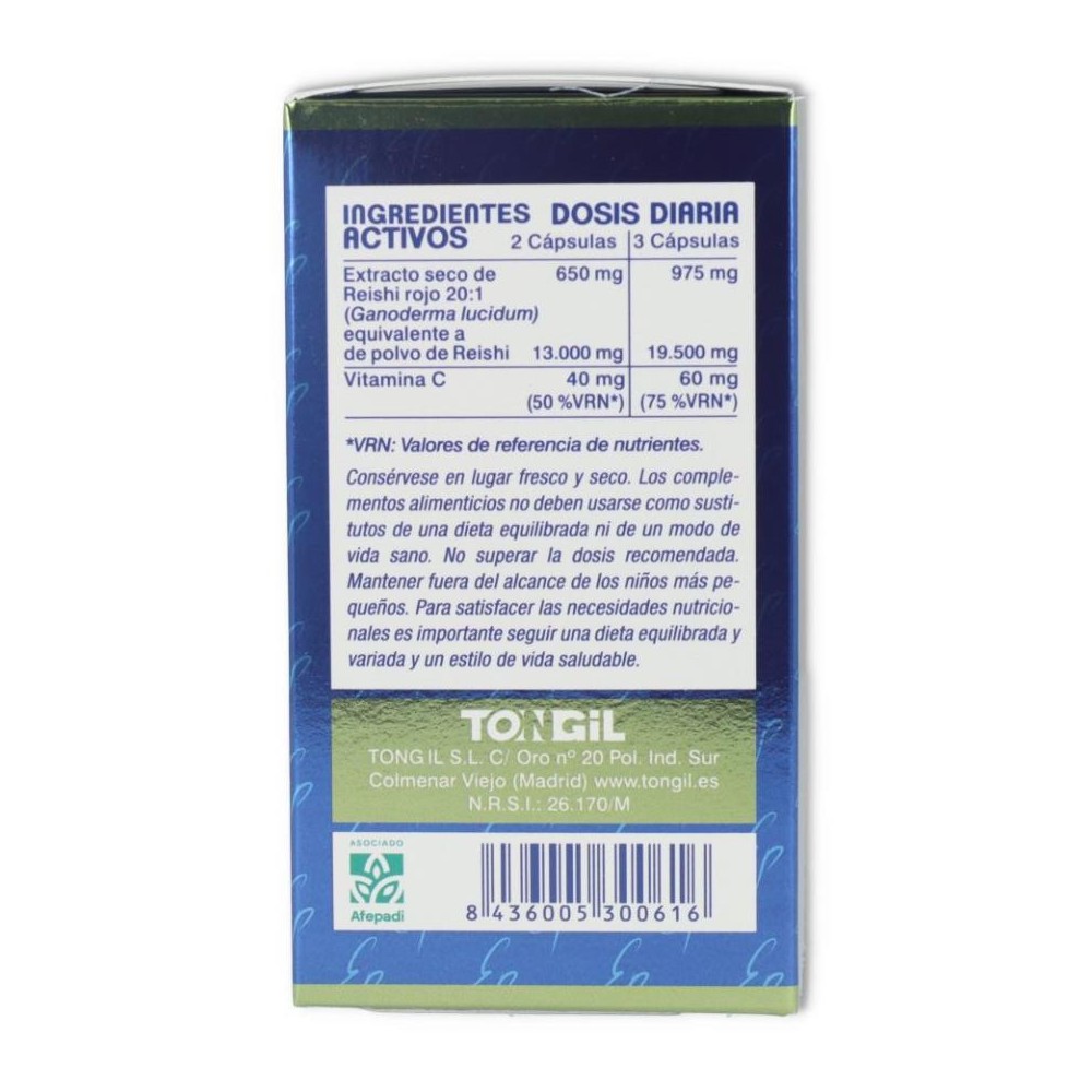 REISHI 6500 Mg 60 cap ESTADO PURO TONGIL