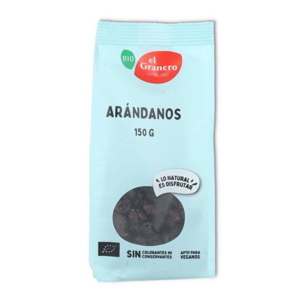 ARANDANOS SIN AZUCAR BIO 150 GR Granero Integral