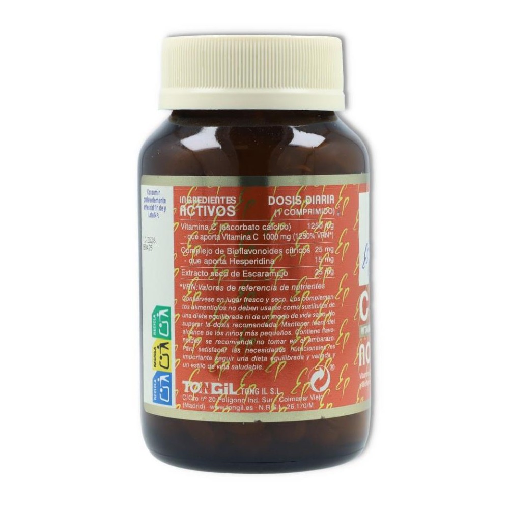Tongil Vitamina C 1000 no acida 100 comp