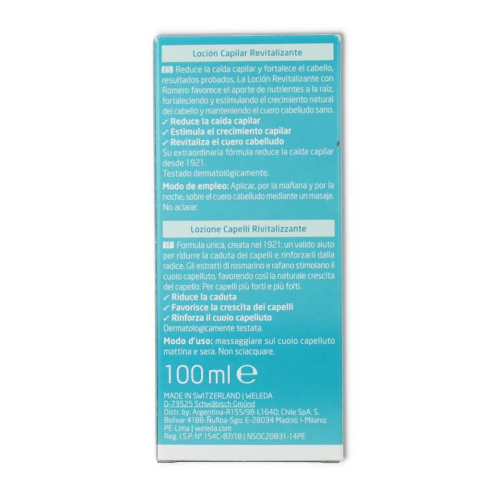 Locion Capilar Revitalizante Romero 100 ml Weleda