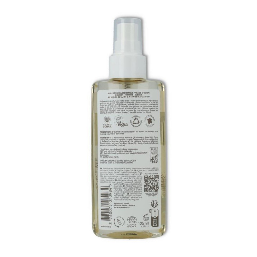 Alphanova Sun Aceite Seco Paradise 125g