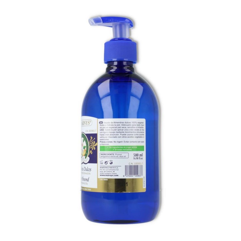ACEITE ALMENDRAS DULCES 500 ML CON DOSI  MARNYS