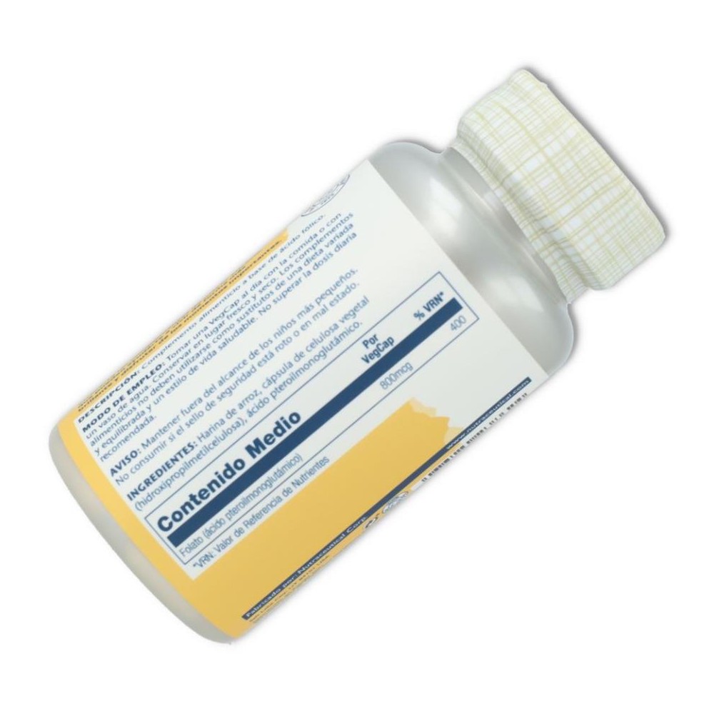 ACIDO FOLICO 800 mcg 100 com SOLARAY