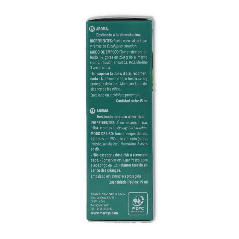 Aceite Esencial Eucalipto Limon 15 ml Marnys