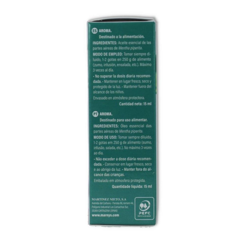 Aceite Esencial Menta Piperita 15 ml Marnys