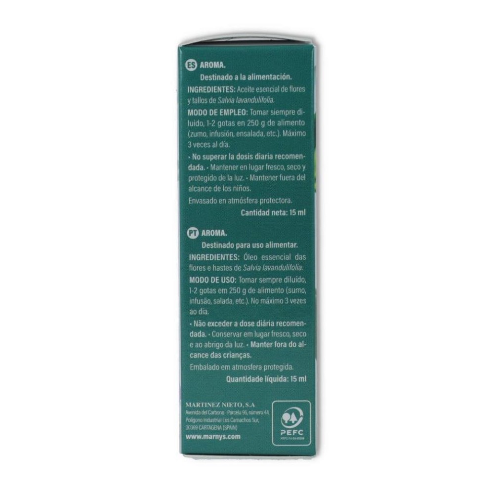 Aceite esencial Salvia 15ml Marnys
