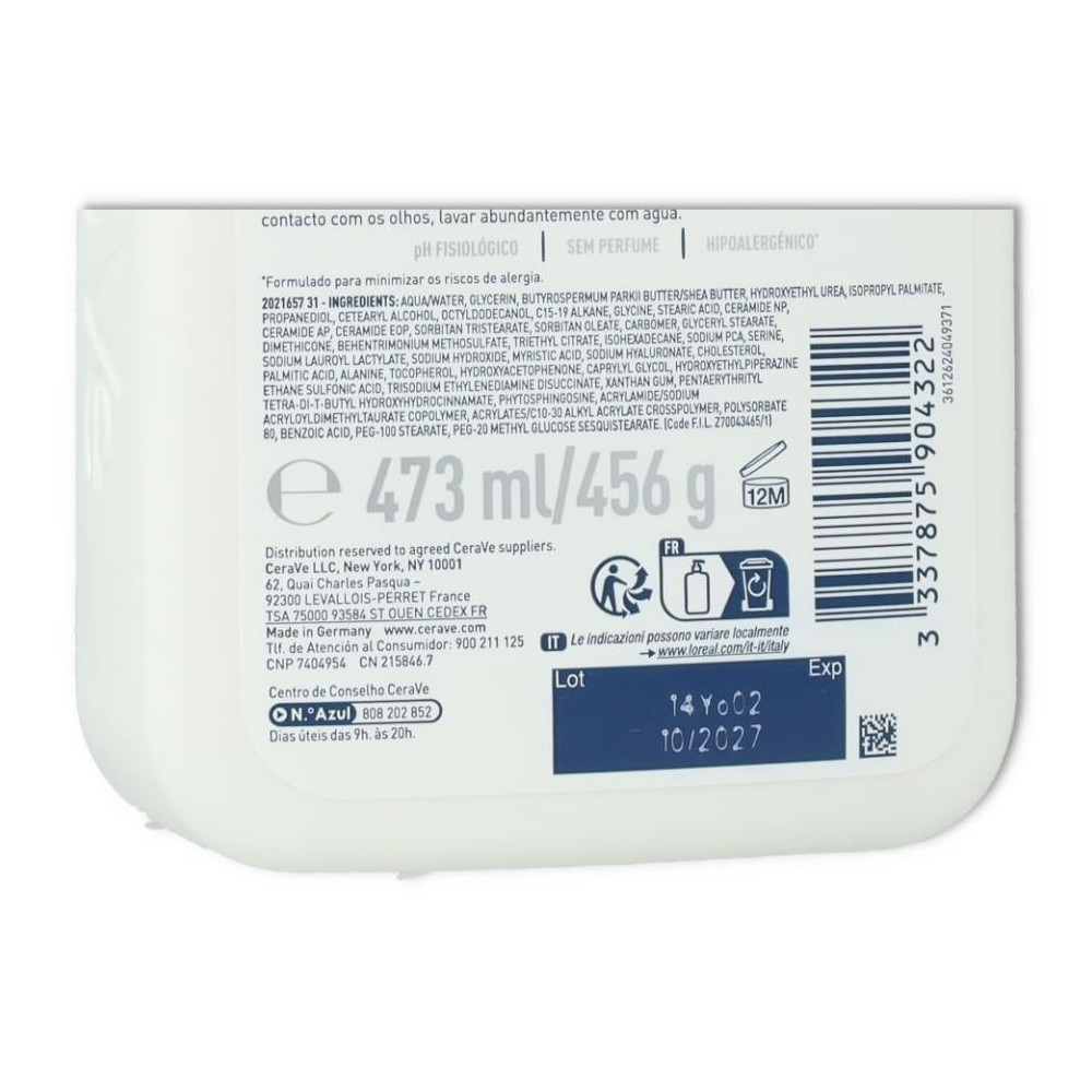 Cerave Loción Hidratacion Intensiva 473 ml 