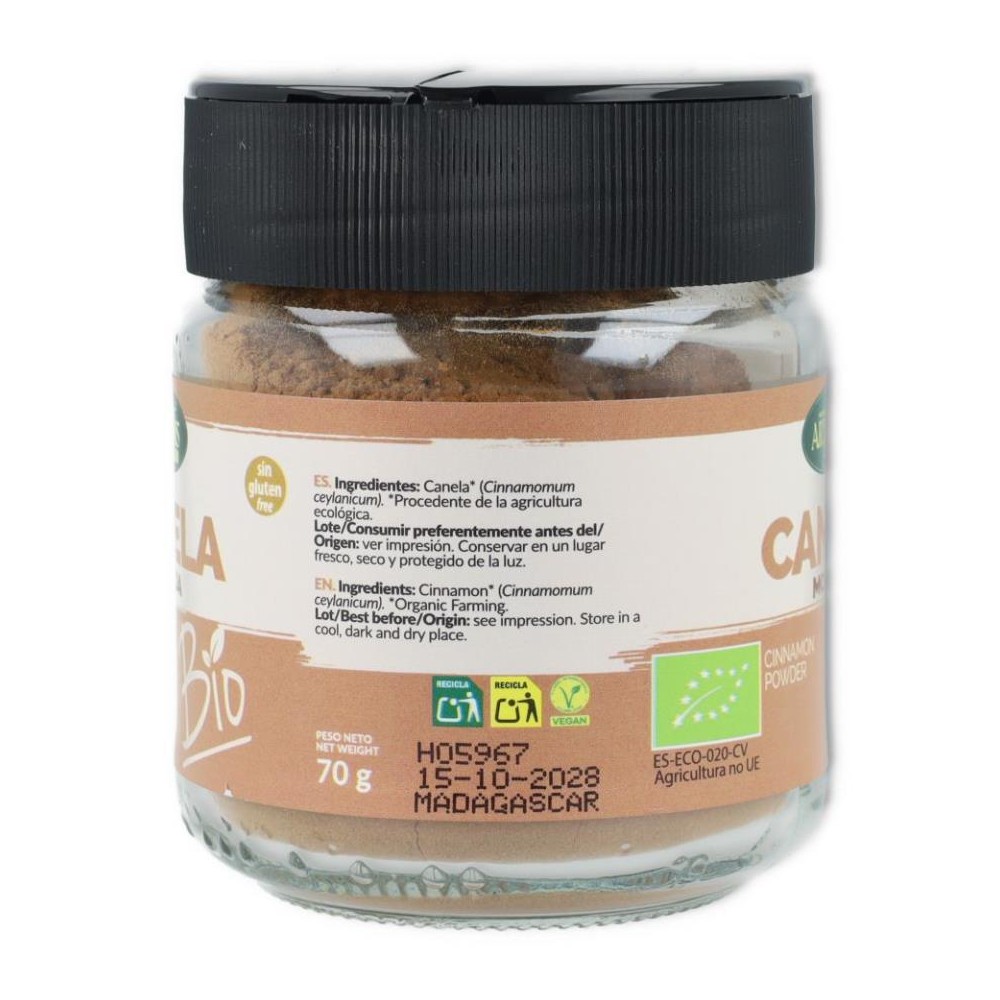 Canela Ceylan Molida Bio 70 gr Artemis