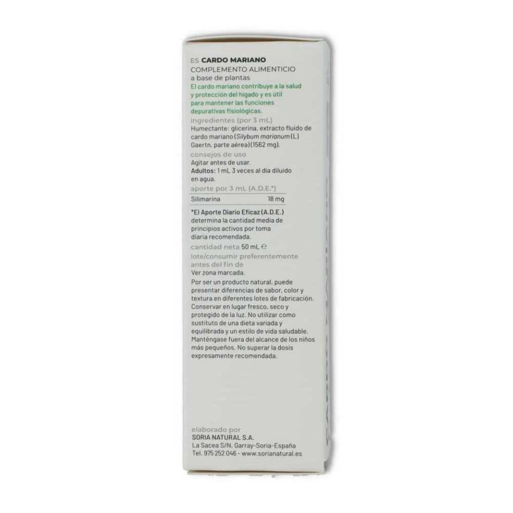 EXTRACTO  CARDO MARIANO SORIA NATURAL 50 ml