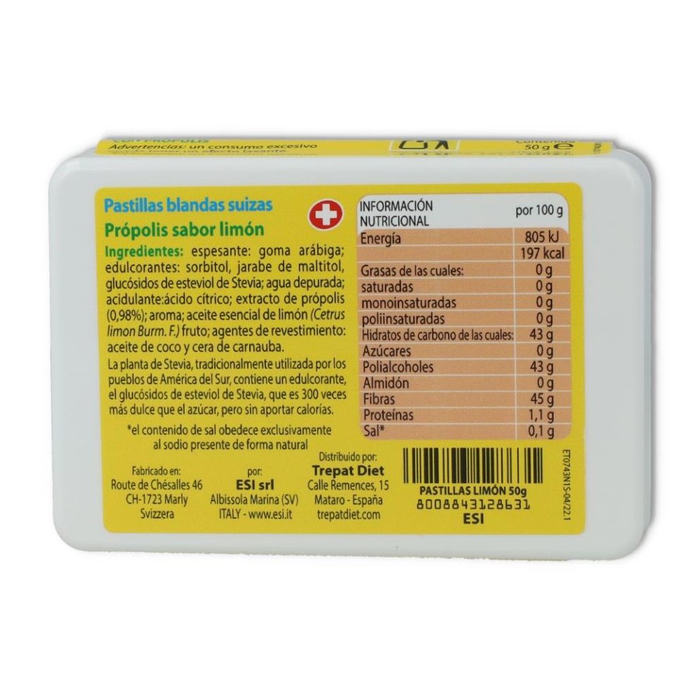 Propolaid Pastillas Suizas Limon 50 gr ESI