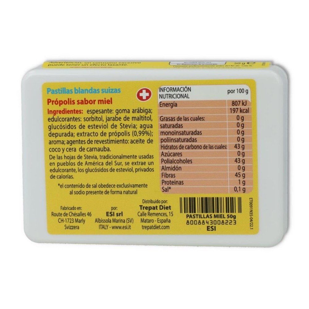 Propolaid Pastillas Suizas Propol y Miel 50 gr ESI