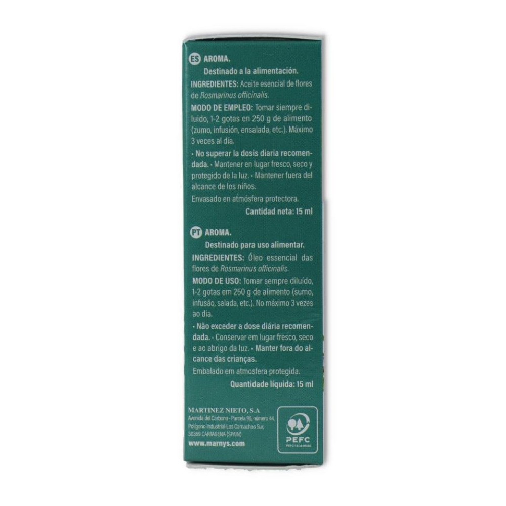 Aceite Esencial Romero 15 ml Marnys