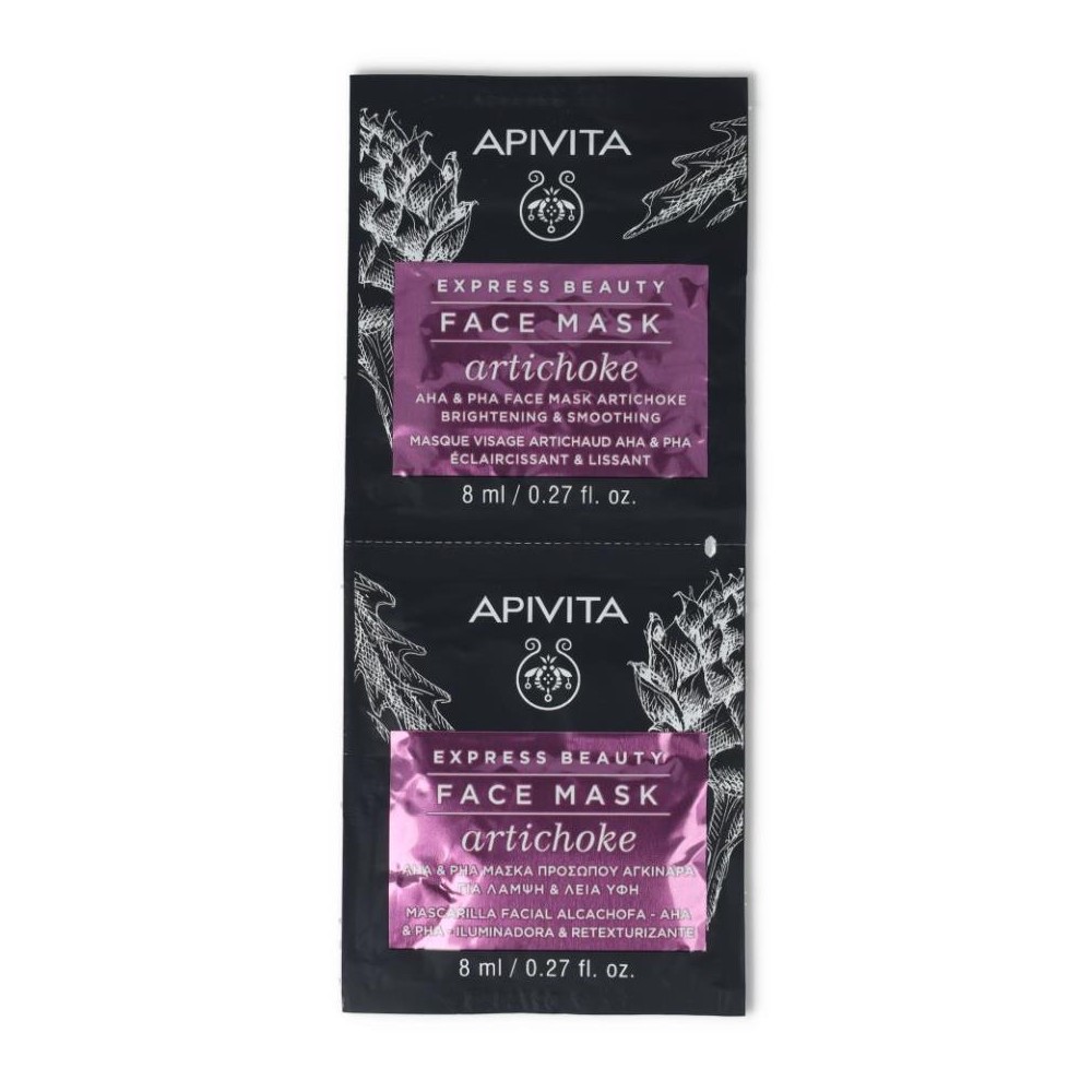 Apivita Mascarilla Artichoke 2 uni de 8 ml