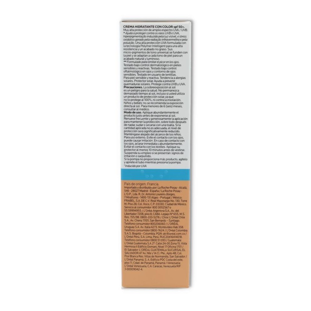 ANTHELIOS BB CREAM  50 spf ROCHE-POSAY 
