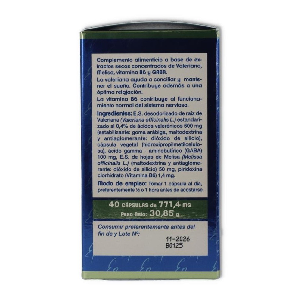 Valeriana y Gaba 40 cap Estado Puro