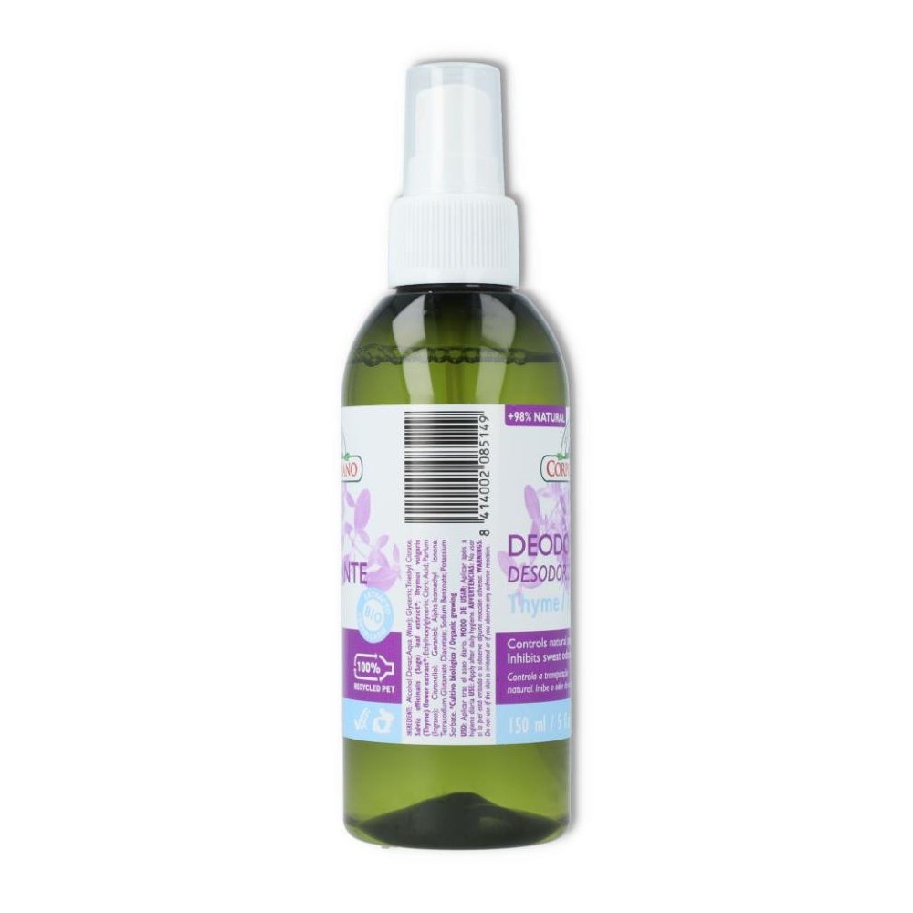 Desodorante de Tomillo spray 150 ml Corpore Sano