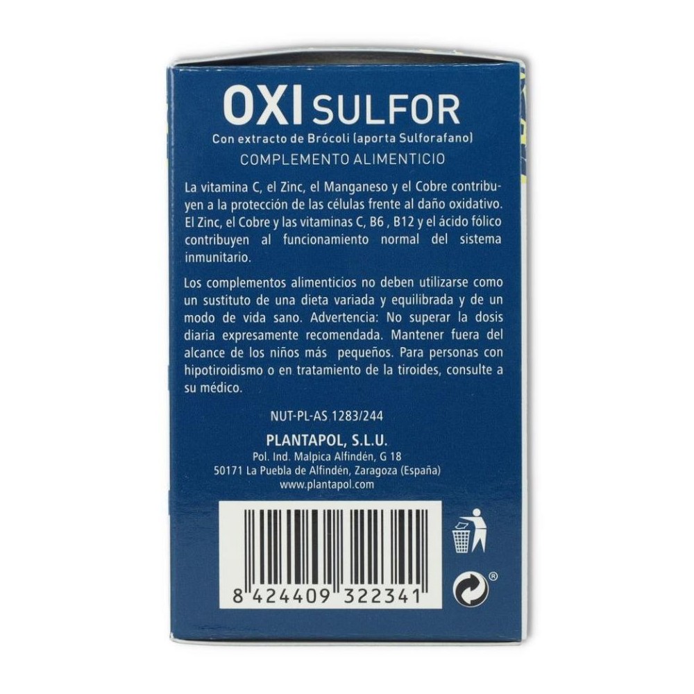 Plantapol Oxi Sulfor 60 cápsulas
