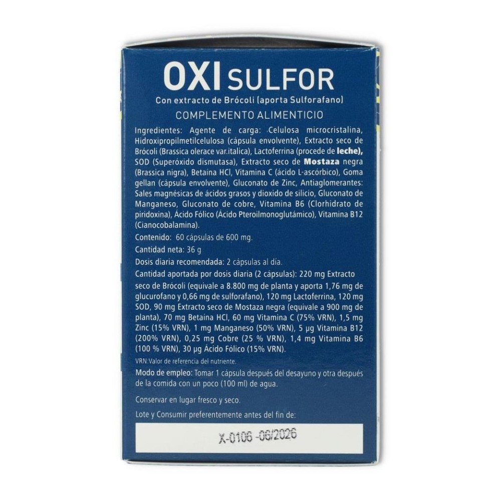 Plantapol Oxi Sulfor 60 cápsulas