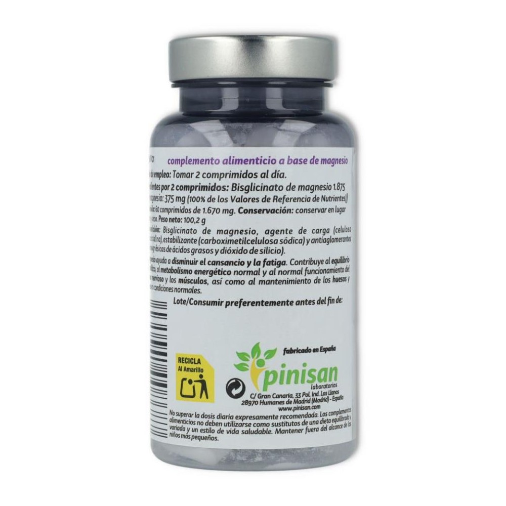 Pinisan Bisglicinato de Magnesio 60 comprimidos 