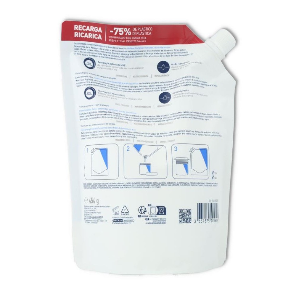 Cerave Recarga Crema Hidratante 454 gramos