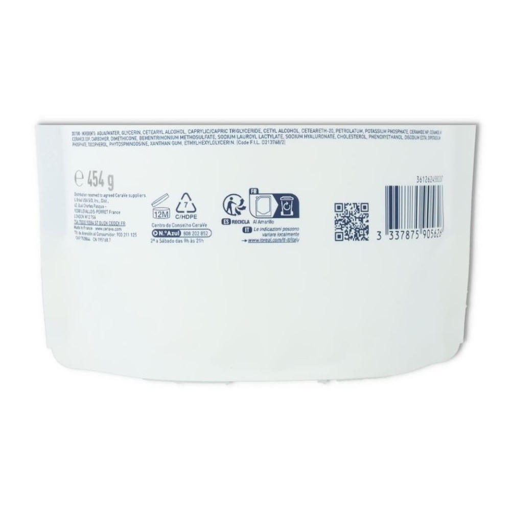 Cerave Recarga Crema Hidratante 454 gramos