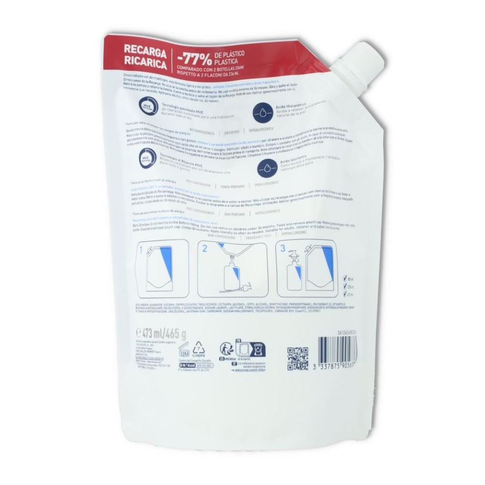 Cerave Recarga Loción Hidratante 465 gramos