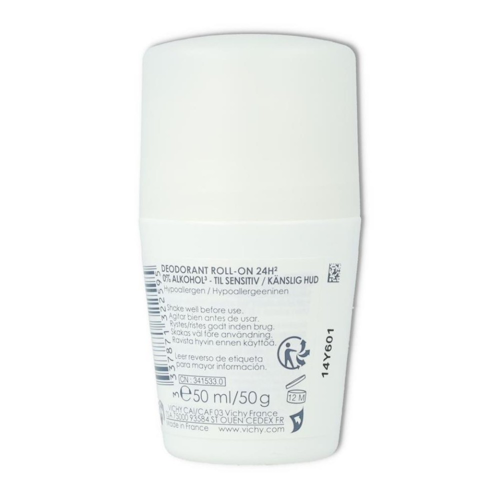 Vichy Desodorante Roll on 24 horas 0  Alcohol