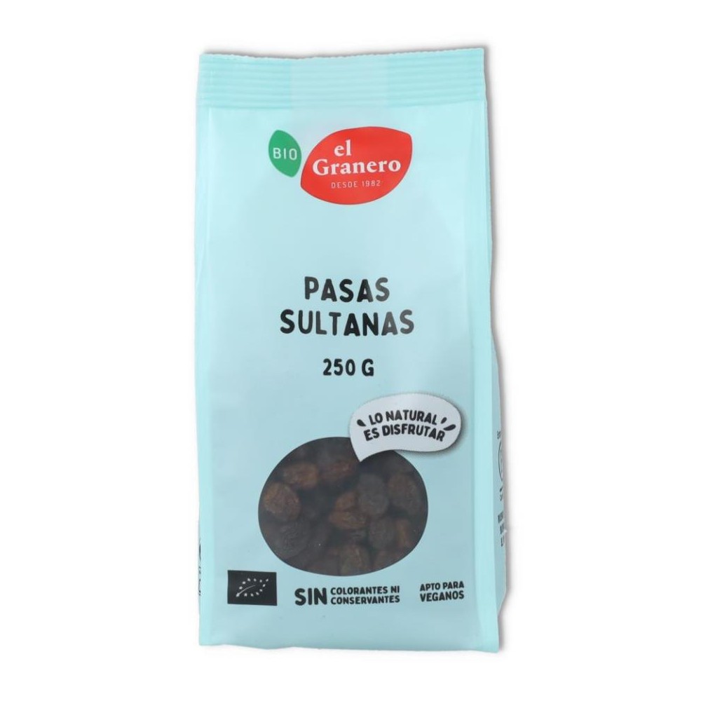 El Granero Pasas Sultanas Bio 250 gr 