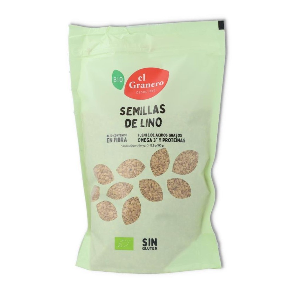 SEMILLAS DE LINO DORADO eco  500 gr GRANERO INTEGR