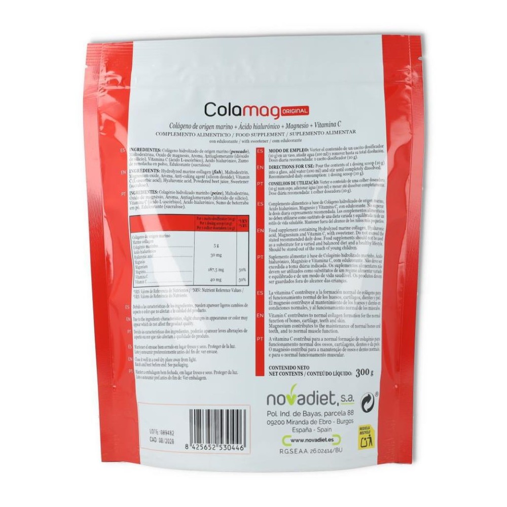 Novadiet Doypack Colamag Rojo 300 gr 